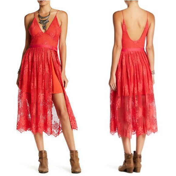 Free People Dresses & Skirts - Free People
Match Point Midi Lace Dress Size 10